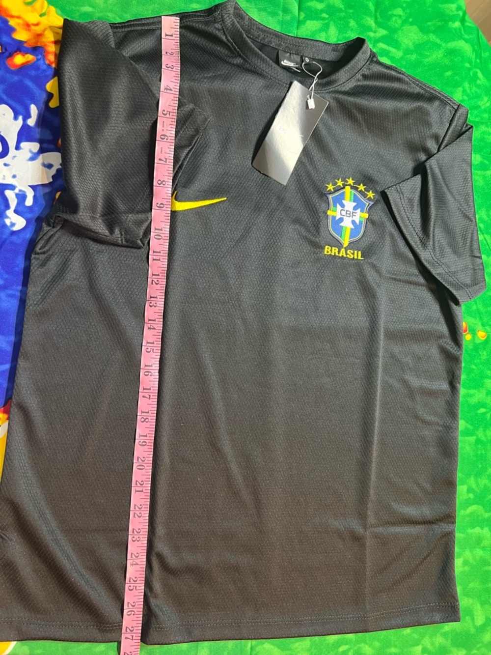 Brazil CBF Soccer Jersey in Black with yellow Accents - Picture 11 of 14